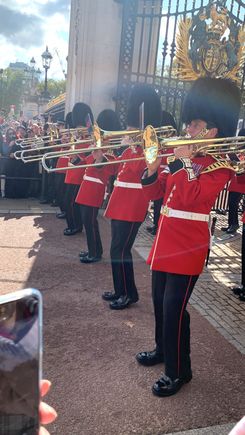 Changing of the guards at Buckingham Palace