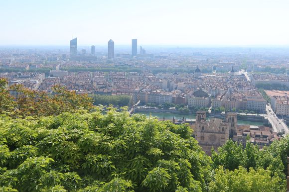 View of Lyon from Notre Dame Basilica