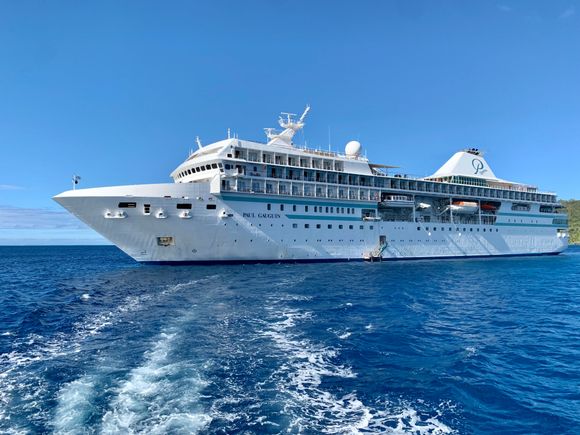 Our fab ship. Can’t recommend Paul Gauguin high enough.