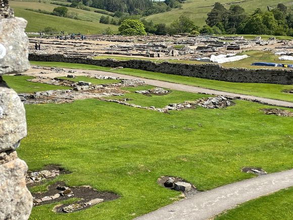 You can get an idea how big the site was.  It had a fort and a vicus, a town which would grow around the soldiers