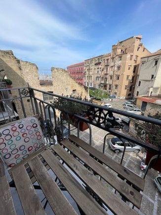 Looking north from our terrace, you can see La Cala and down into Piazza Tarzana