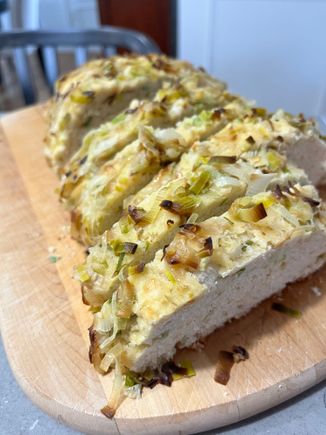 Sliced onion loaf