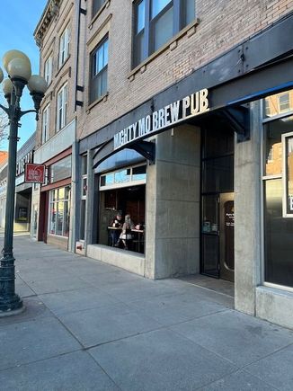 Went to our brewery to fill out all of my pre employment paperwork after the drop-off. Currently, 65 degrees so the doors are open. 