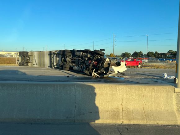 In Omaha, miles of backed up traffic in the opposite lane. Miles.