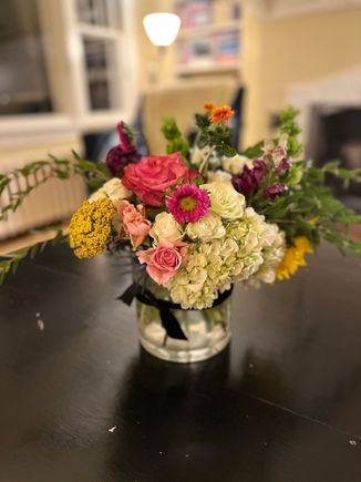 A bouquet from an encouraging friend who also does flowers here 