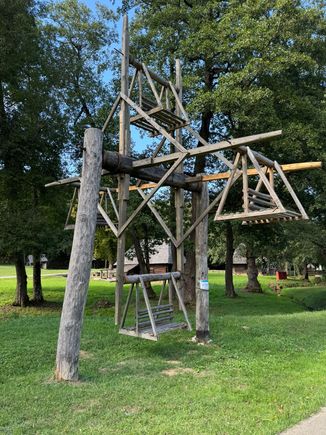 a primitive ferris wheel