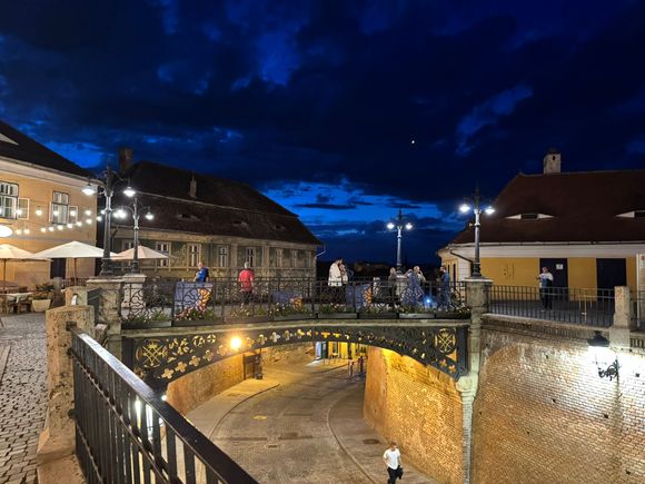 The Iron Bridge AKA the Liar's Bridge. This is the bridge that will collapse if someone standing on it tells a lie. According to my guidebook, Ceausescu managed to give a speech while standing on the bridge, and he survived. He disliked Sibiu for some reason and never returned