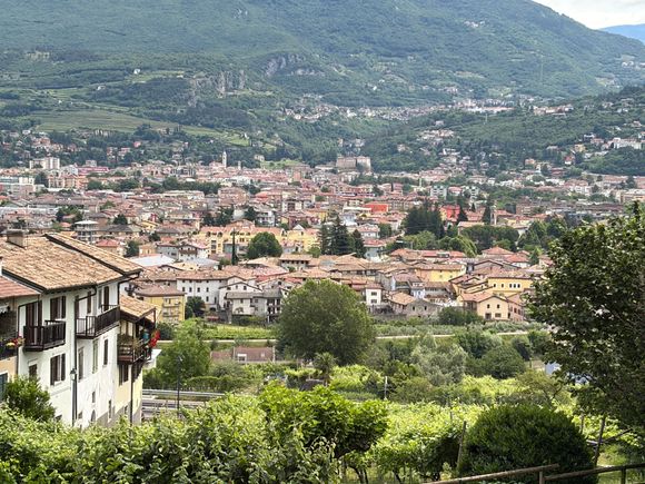 Can see the Rovereto castle in the distance 