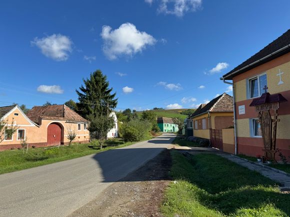Quiet village we drove through