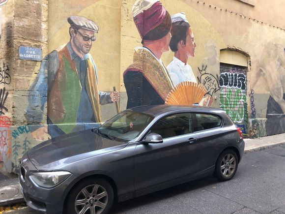 Amazing mural in Le Panier neighborhood in Marseilles