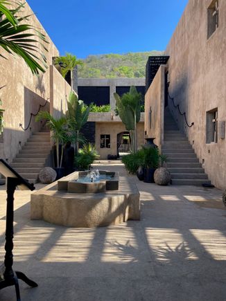 This is a new place called Casa St. George.  Very upscale, right on the beach.  There are a few upscale places now in Troncones