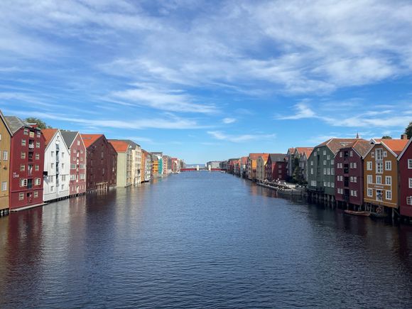 colorful wooden houses of Bakklandet