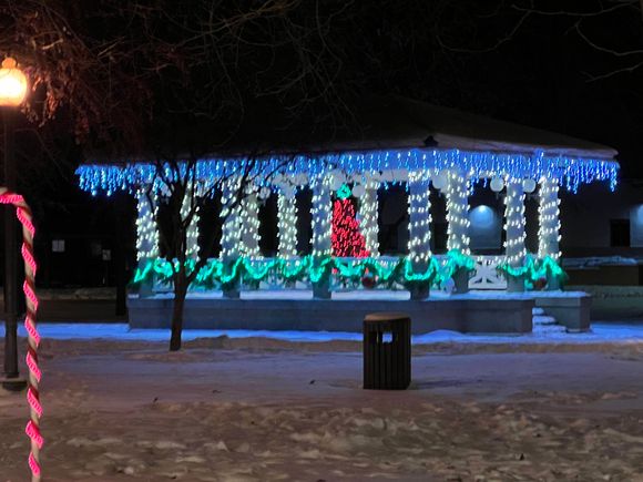 the band shelter built in the 1800's.