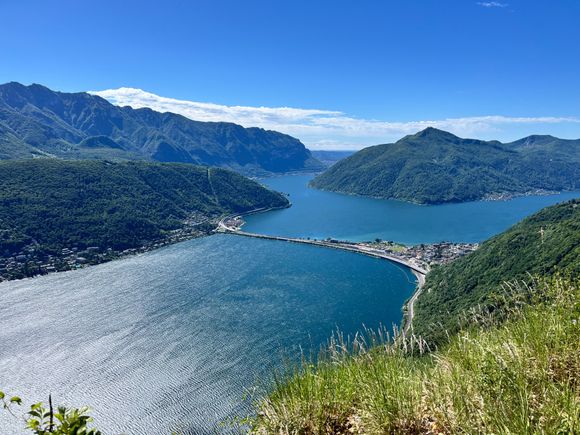 View from top of Monte San Salvatore before the hike