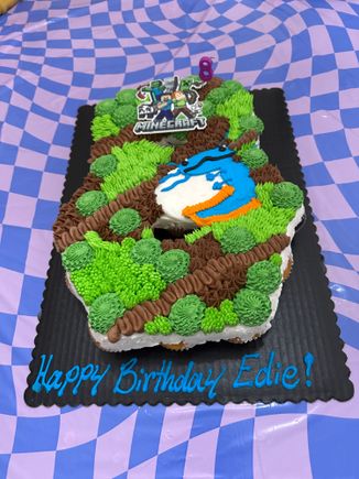 Birthday cake with aloxotyl 