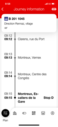 Then you can see how many stops before yours 