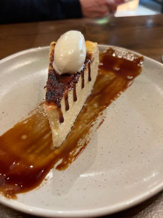 Basque style cheesecake (Cava Bodega)