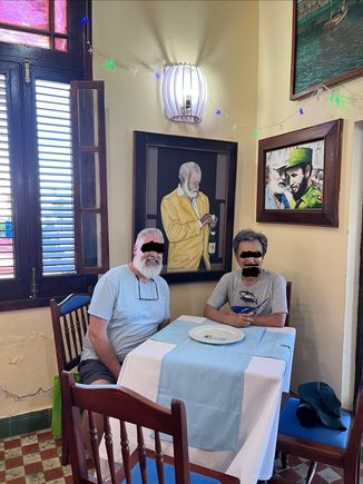 Photo with Hemingways!