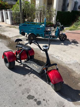 These 3 wheelers seemed quite popular. I definitely saw more electric vehicles this year.