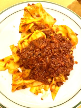 Wild boar sauce is also delicious 