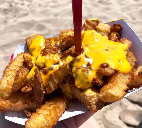 Nathan’s cheese fries are the best
