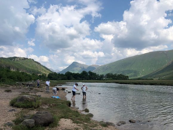 People enjoying the Loch