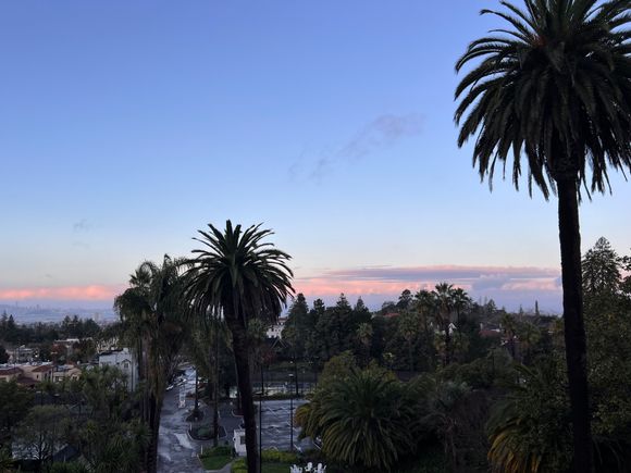 A break in the rain.