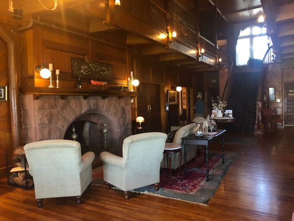 Beautiful interior of Dalvay by the Sea, a historic seaside resort. Formerly a summer home. William and Kate stayed here in 2011.