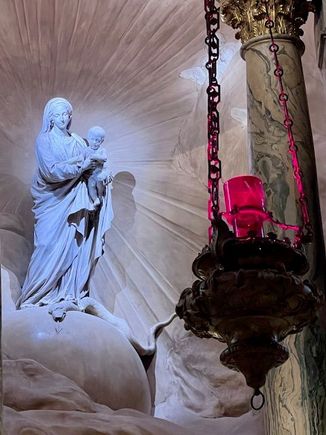 Virgin & Child,1761 by Pigalle, in the Chapel of Our Lady, St. Sulpice