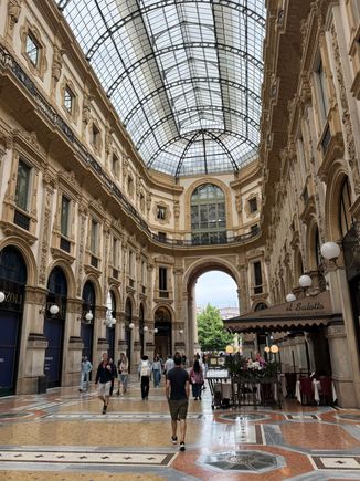 We walked through this beautiful space several times during our stay in Milan. 