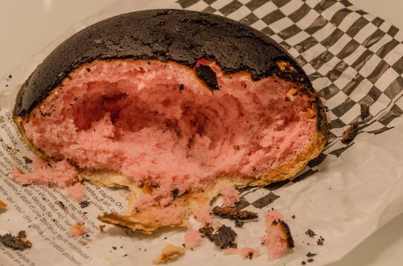 This is a torteau after partial consumption. 