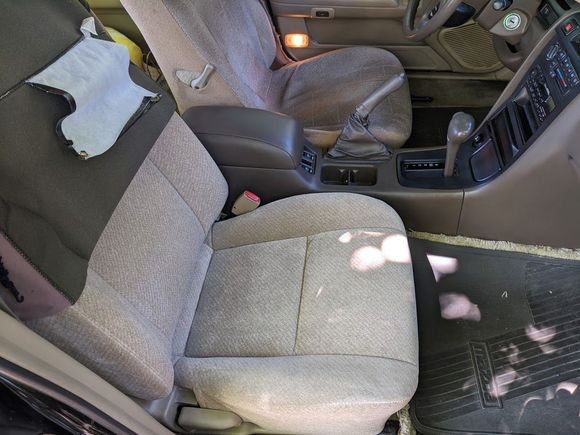 Original upholstery, for the past 24 years hidden under two layers of seat covers.