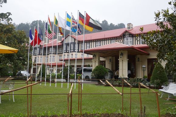 The Grand Hotel - built in the mid-19th Century by the British governor of Ceylon at the time, "Barnes Hall" is classic "British Colonial architecture", and is a place where people still go to for High Tea. 