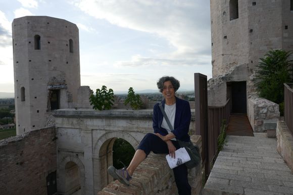 The towers of the Porta Venere, entryway to the town