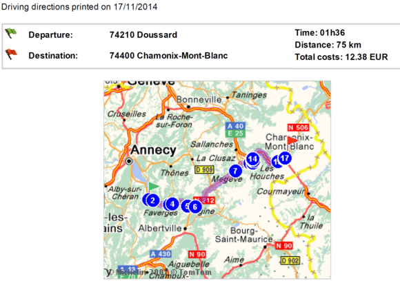 It was a 75 km distance. But it took us 2.30 hours to reach. 
I am surprised at the date on this map. I was ready with it 6 months prior to our trip. Usually these are done in the last month.