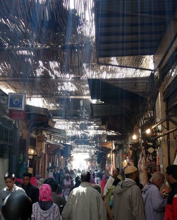 Off the beaten path. Lost in the souks of Marrakech.