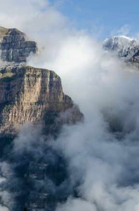 We were up among the clouds. It got cooler.