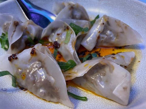 Mushroom dumplings at Mr. Go's