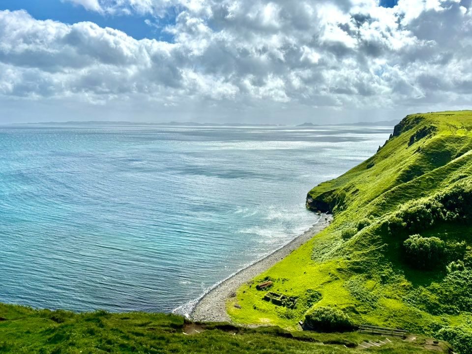 We had to remind ourselves that we were in Scotland with that crystal blue water!