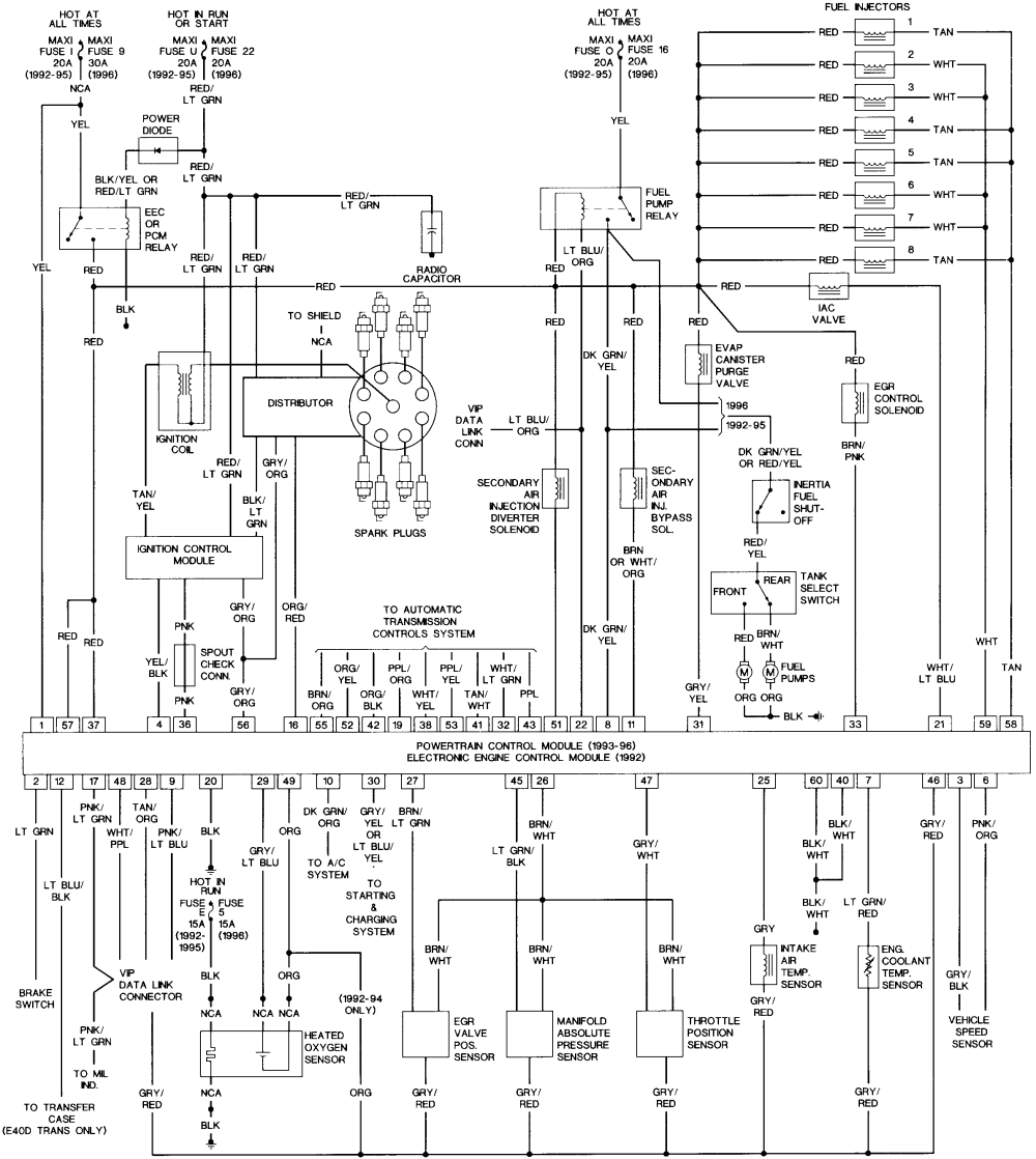 96 f350 transmission problems