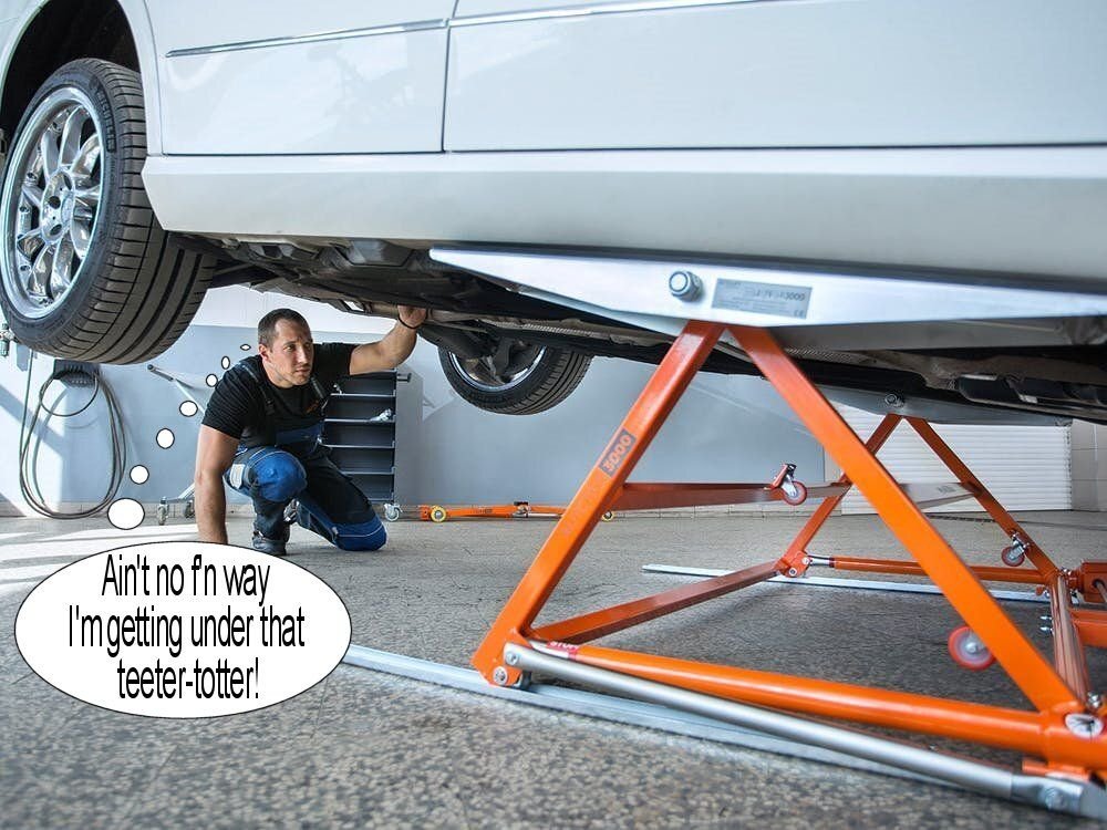 scary auto lift Page 2 Ford Truck Enthusiasts Forums