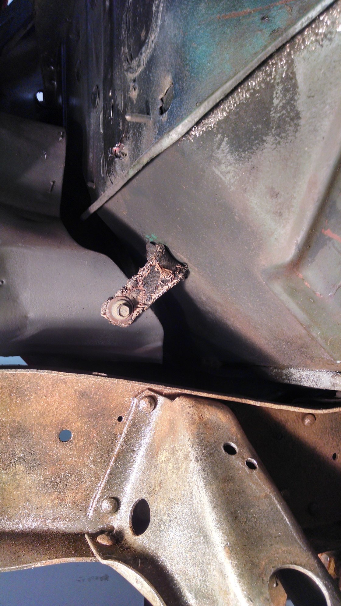 1964 f100 2wd inner fender well to firewall connection Ford Truck