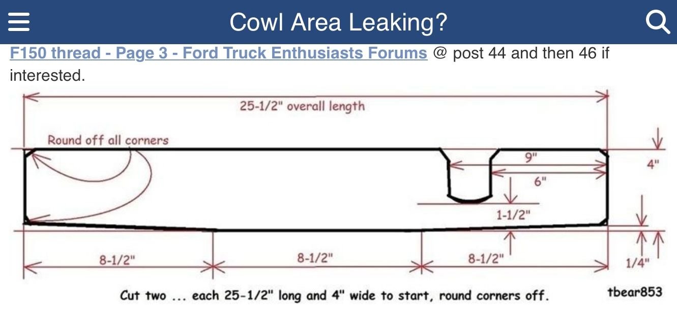 Props to Tbear853 for this as a starting point. I�d suggest use this for the Driver side start, then wait and adjust your passenger side for the wiper cut out. See below.