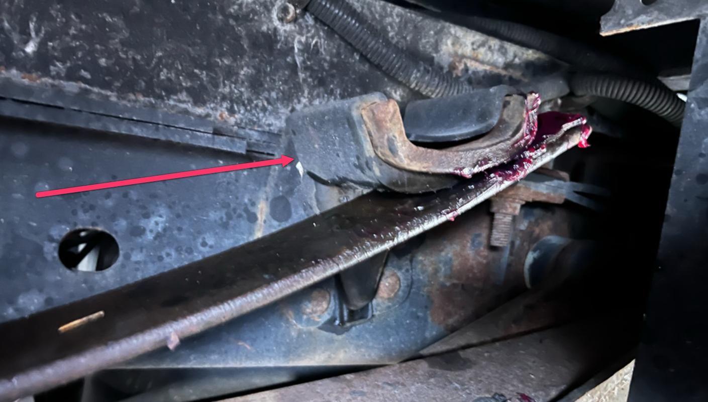 Rear Leaf spring bushing replacement on 550SD Ford Truck Enthusiasts