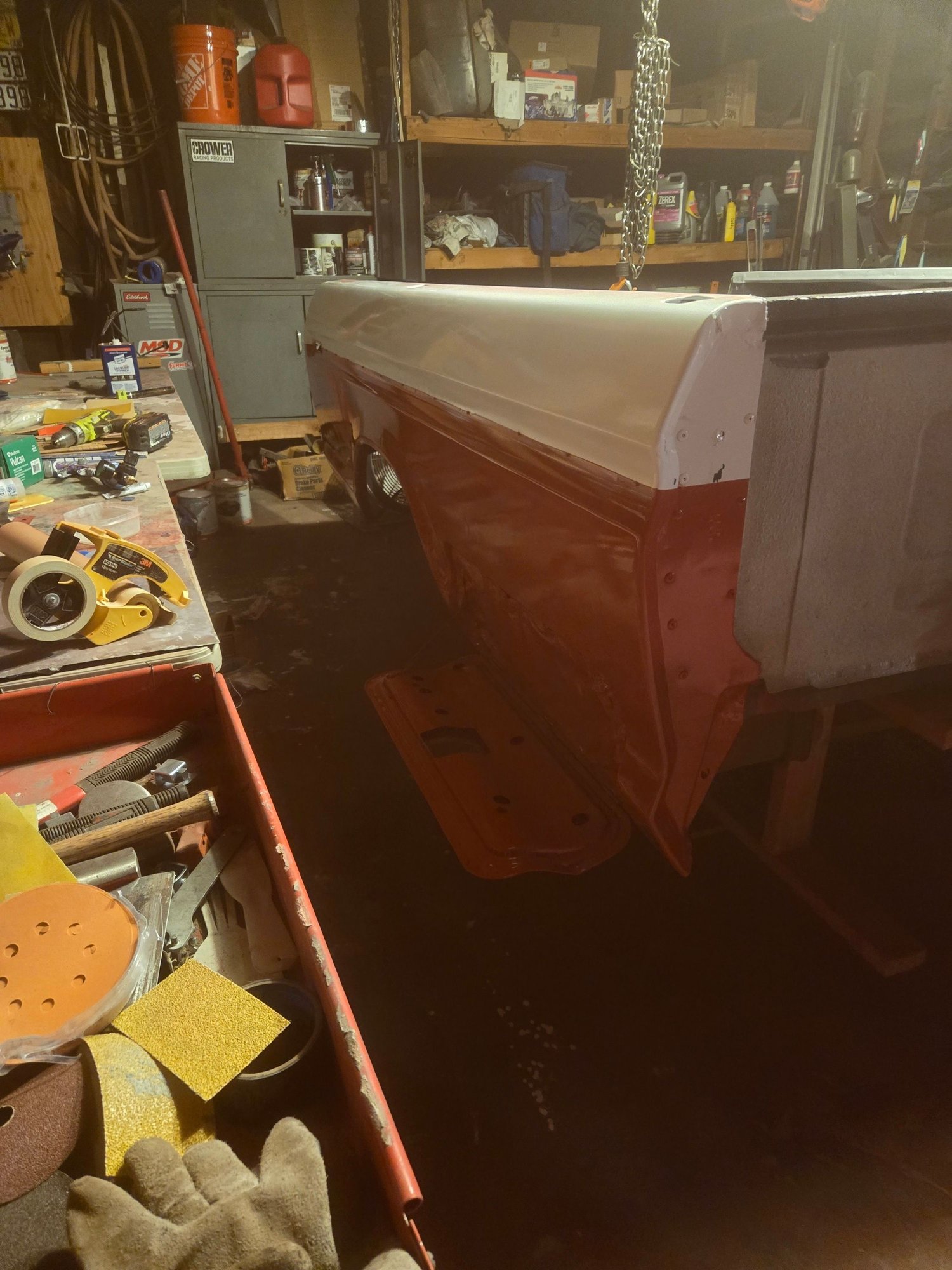 I was shocked by the color when first I opened the paint can. 