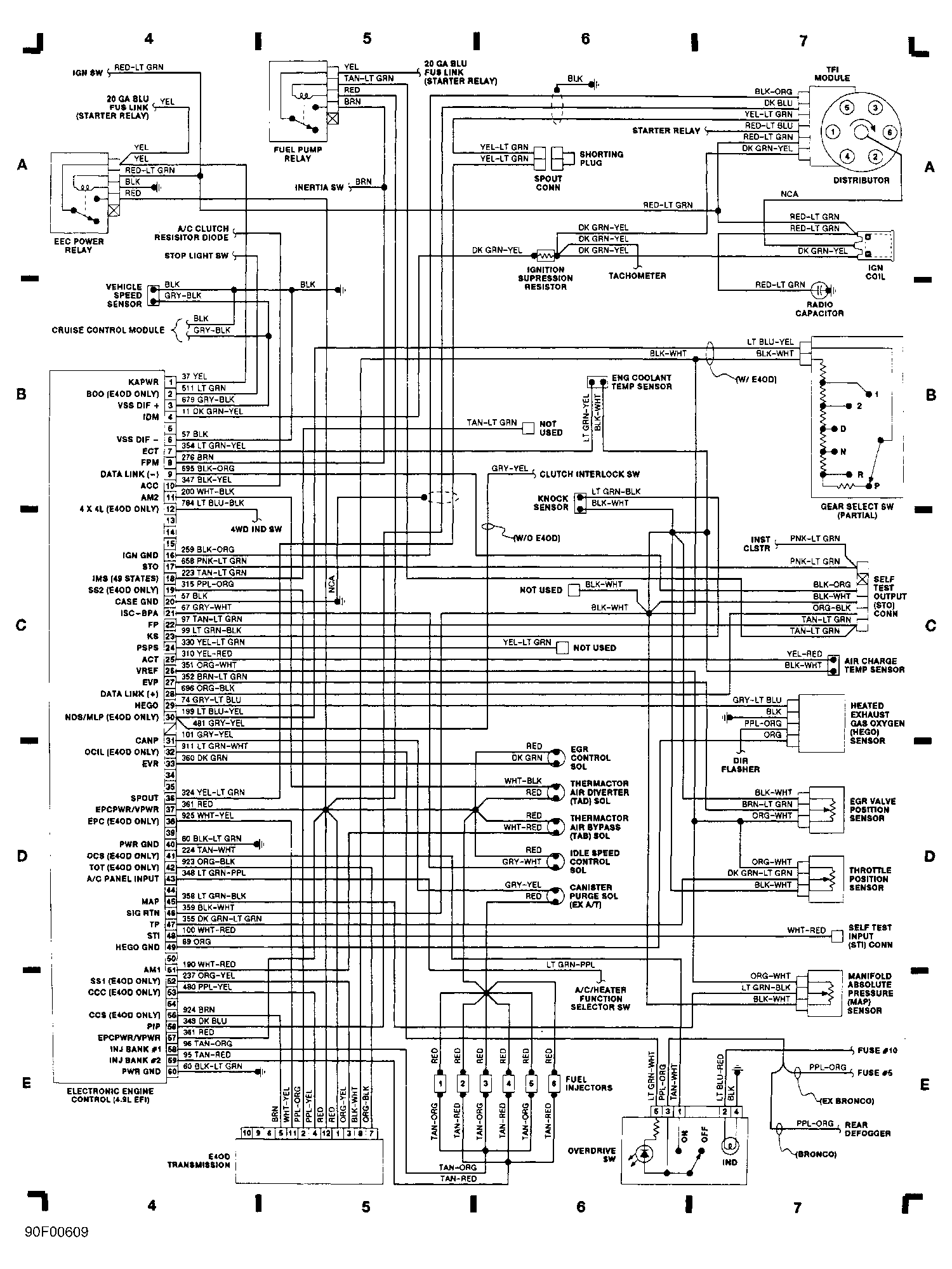 Engine Harness Diagram 4 9 Ford Truck