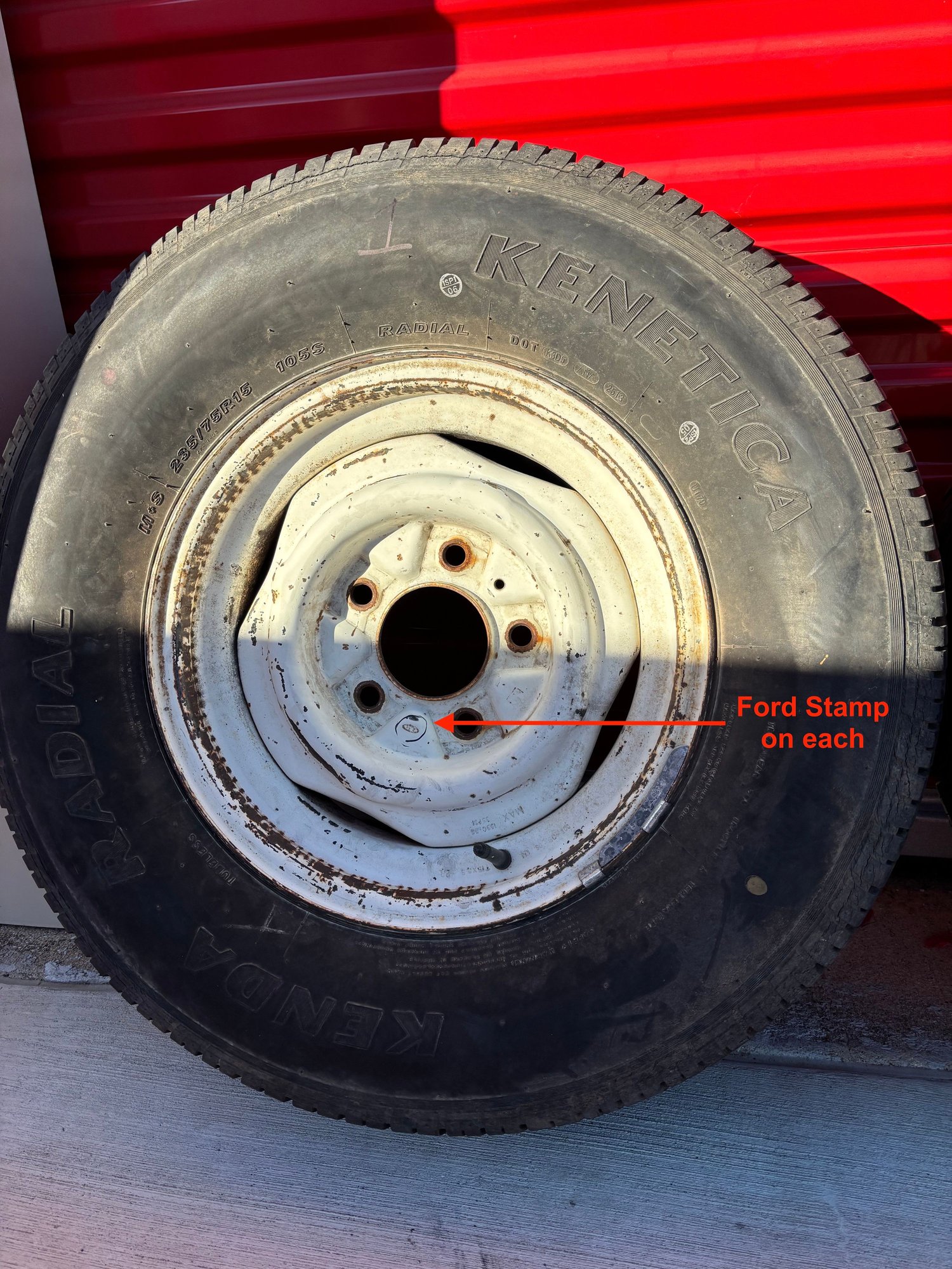 Wheels and Tires/Axles - Ford OEM wheels - Used - 1961 to 1980 Ford 1/2 Ton Pickup - Fort Worth, TX 76244, United States