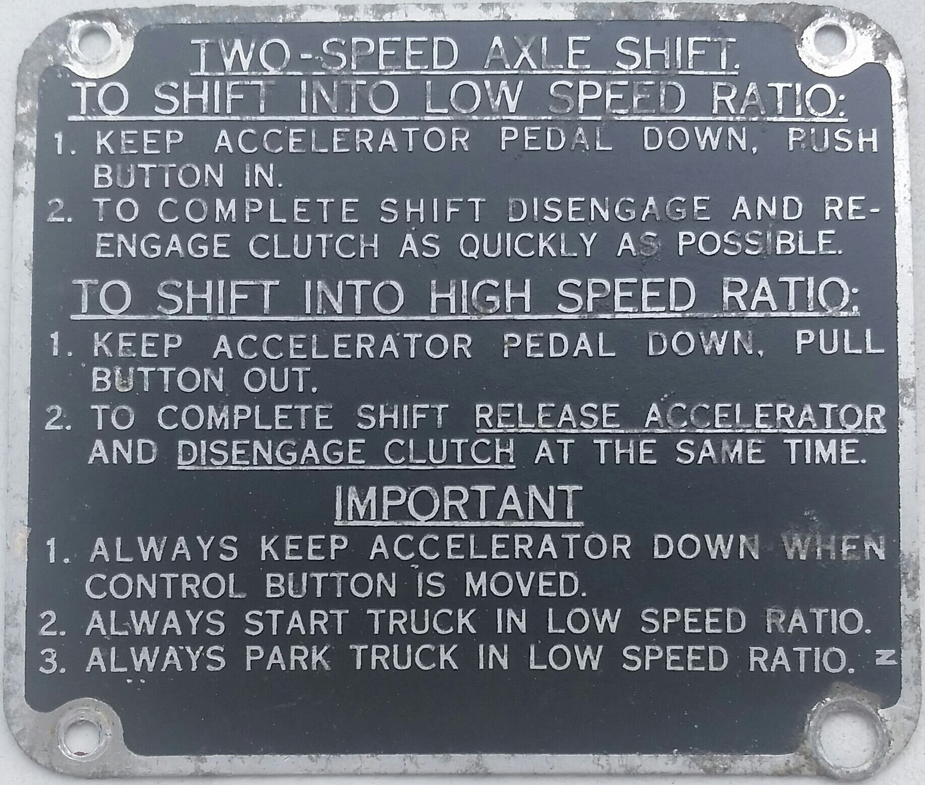 How to Shift a 2 Speed Axle Ford Truck Enthusiasts Forums