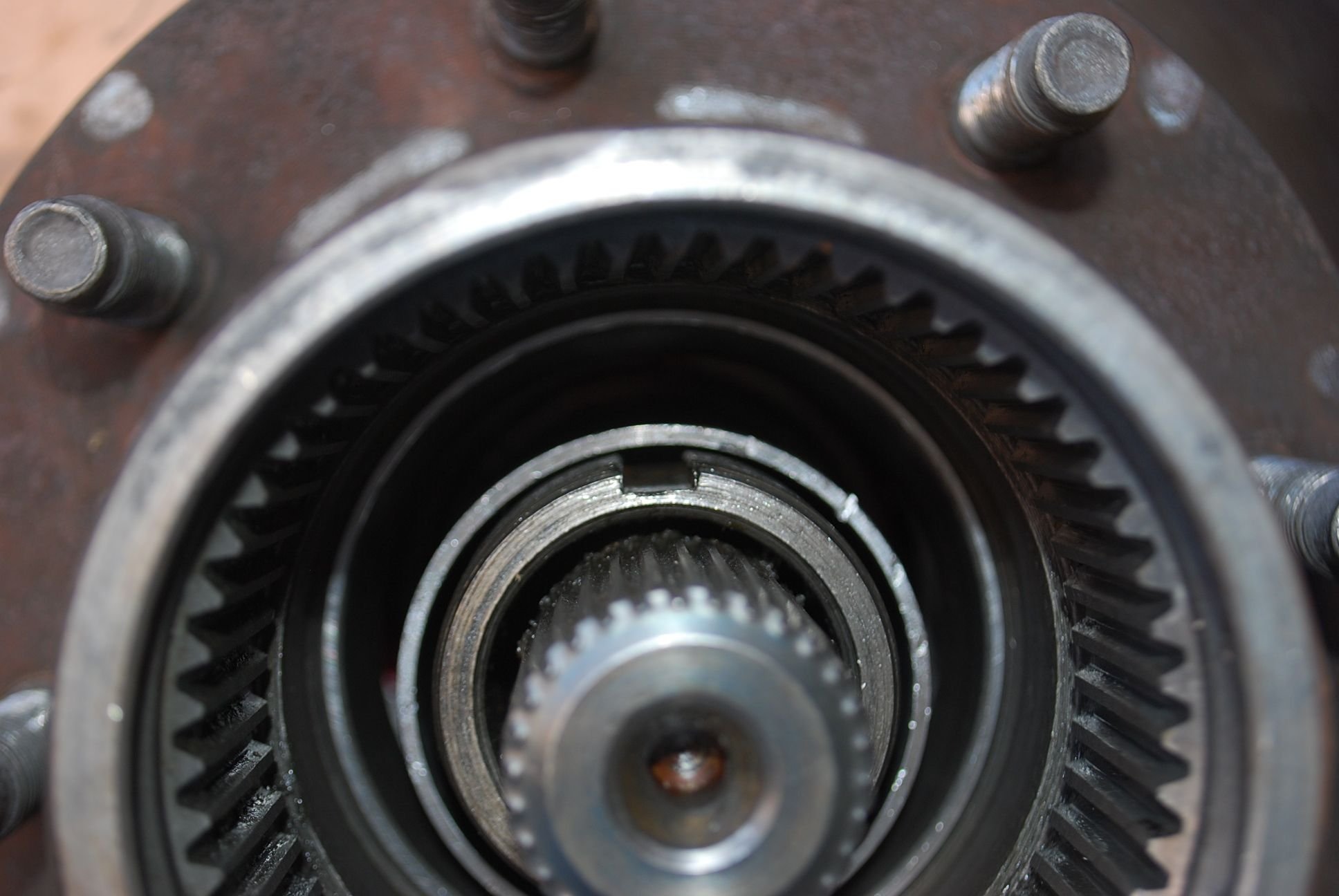 Best way to remove wheel bearing race stuck to spindle? Ford Truck