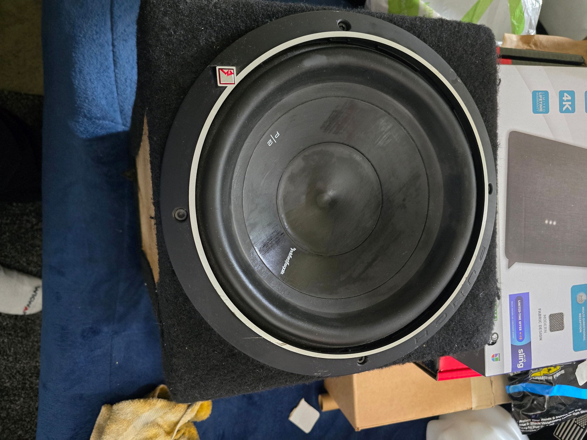 Audio Video/Electronics - Custom Speaker Box with 10" Sub and Alpine Amp - Used - 1967 to 1972 Ford 3/4 Ton Pickup - Yakima, WA 98901, United States